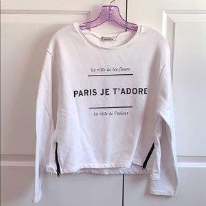 White Paris Long Sleeved Shirt